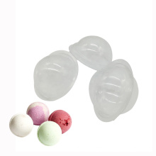 Round Clamshell Packaging Clear Plastic Bath Bomb Mold